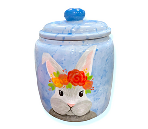 Airdrie Watercolor Bunny Jar