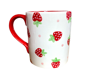 Airdrie Strawberry Dot Mug