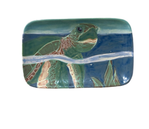 Airdrie Swimming Turtle Plate