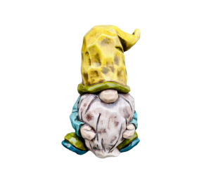 Airdrie Wood Carved Gnome