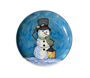 Airdrie Rustic Glazed Snowman