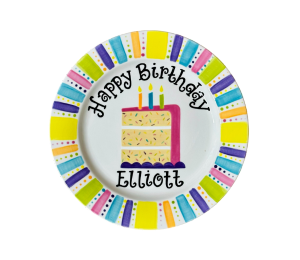 Airdrie Birthday Cake Plate